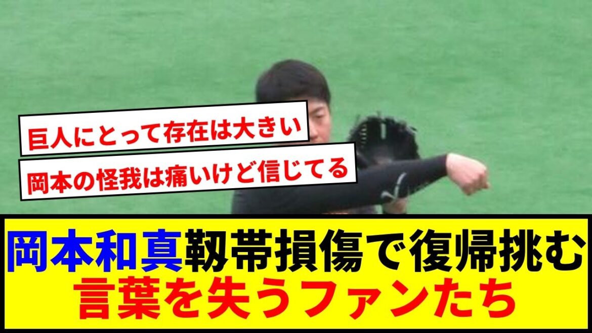 【速報】岡本和真が左肘靱帯損傷、巨人の未来が危機！ファンが言葉を失う