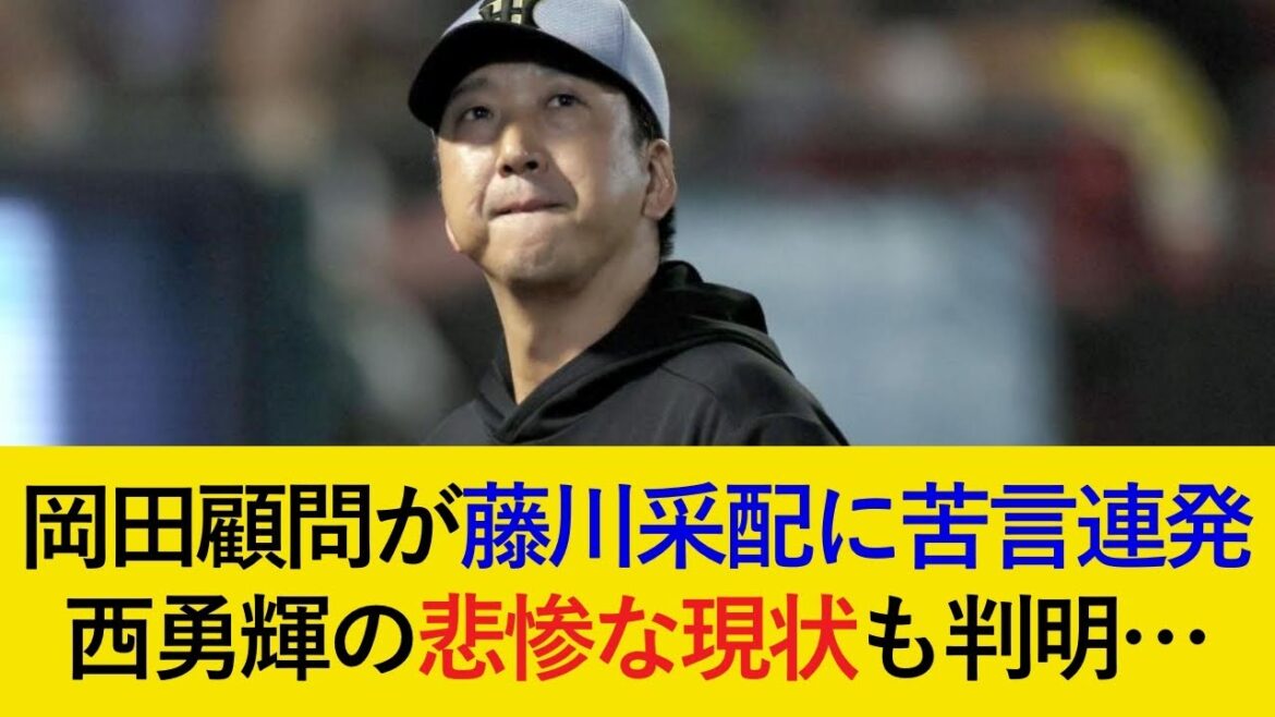 【泥沼の6連敗…】岡田顧問が藤川采配に苦言連発…。怪我明けの西勇輝の悲惨な現状も判明…【阪神タイガース】 【泥沼の6連敗…】岡田顧問が藤川采配に苦言連発...。怪我明けの西勇輝の悲惨な現状も判明...【阪神タイガース】