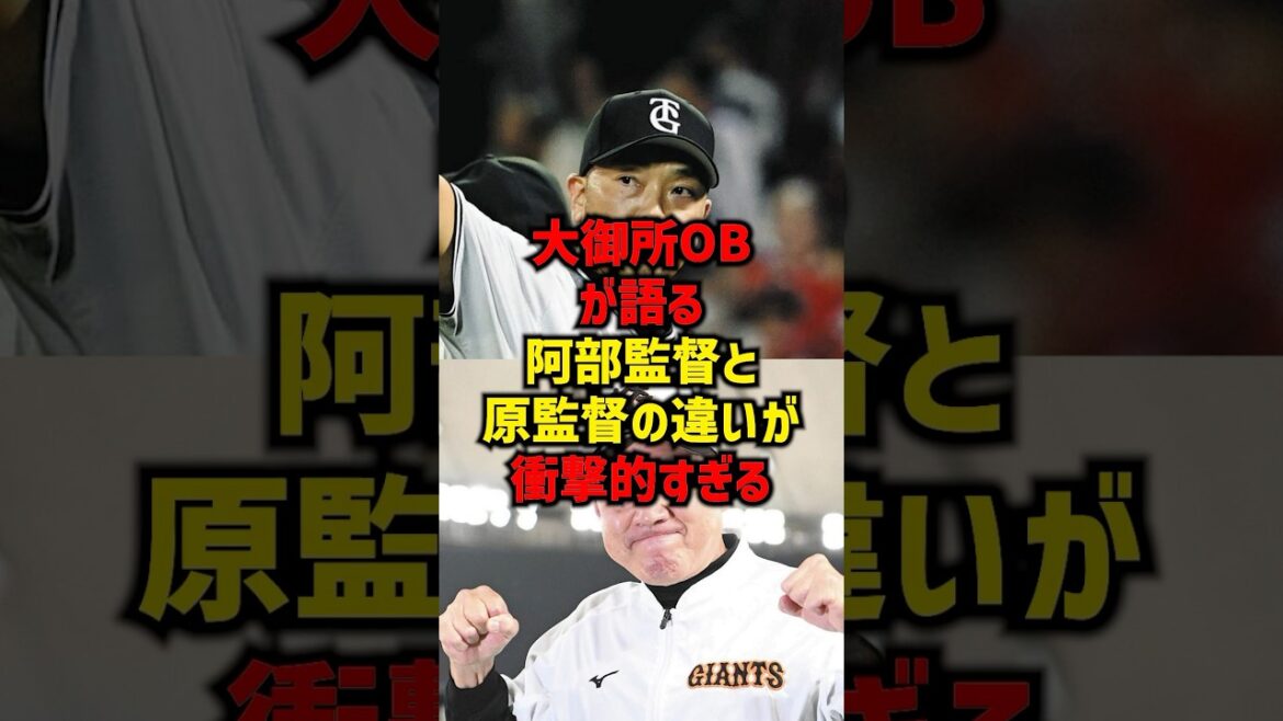 大御所OBが語る阿部監督と原監督の違いが衝撃的すぎる#shorts #プロ野球 #野球 #巨人 #読売ジャイアンツ #阿部監督 大御所OBが語る阿部監督と原監督の違いが衝撃的すぎる#shorts #プロ野球 #野球 #巨人 #読売ジャイアンツ #阿部監督