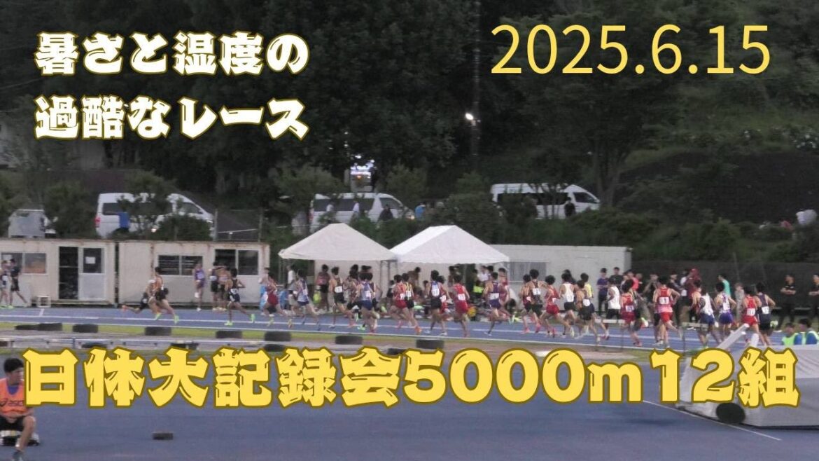 第12組5000m　第322回日体大長距離競技会　2025年6月15日　#セキノ興産