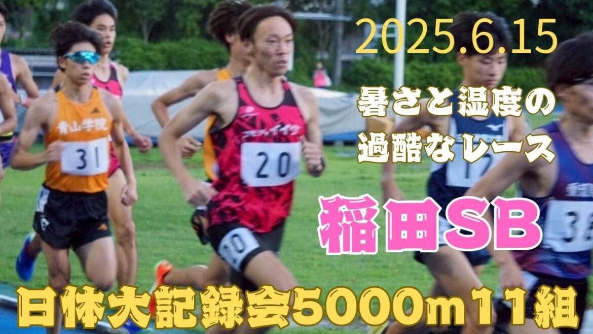 11組5000m　第322回日本体育大学長距離競技会　2025年6月15日　#ｺﾓﾃﾞｨｲｲﾀﾞ