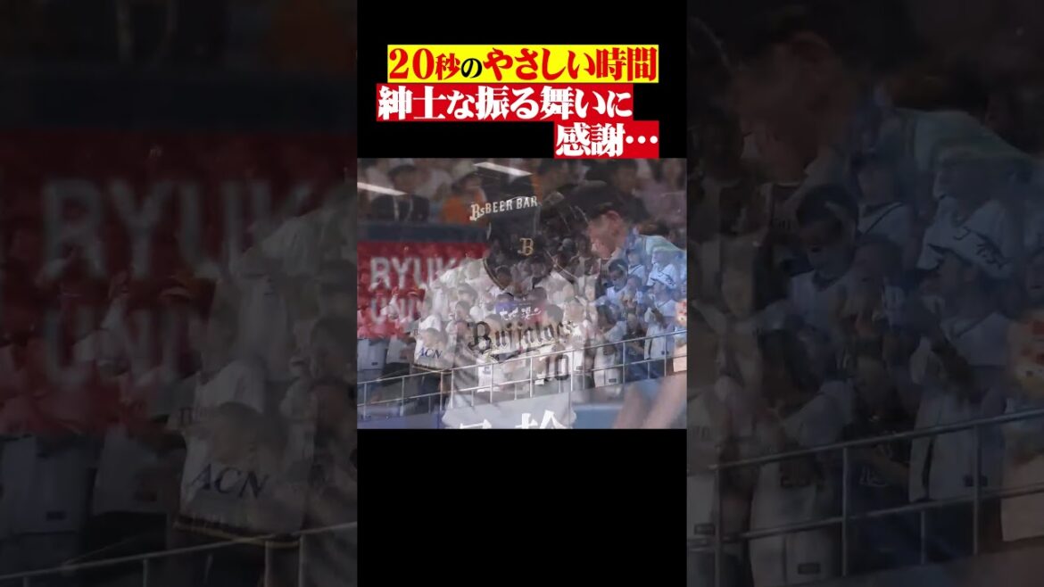 20秒の「やさしい時間」…グリフィンと球審に感謝 #shorts
