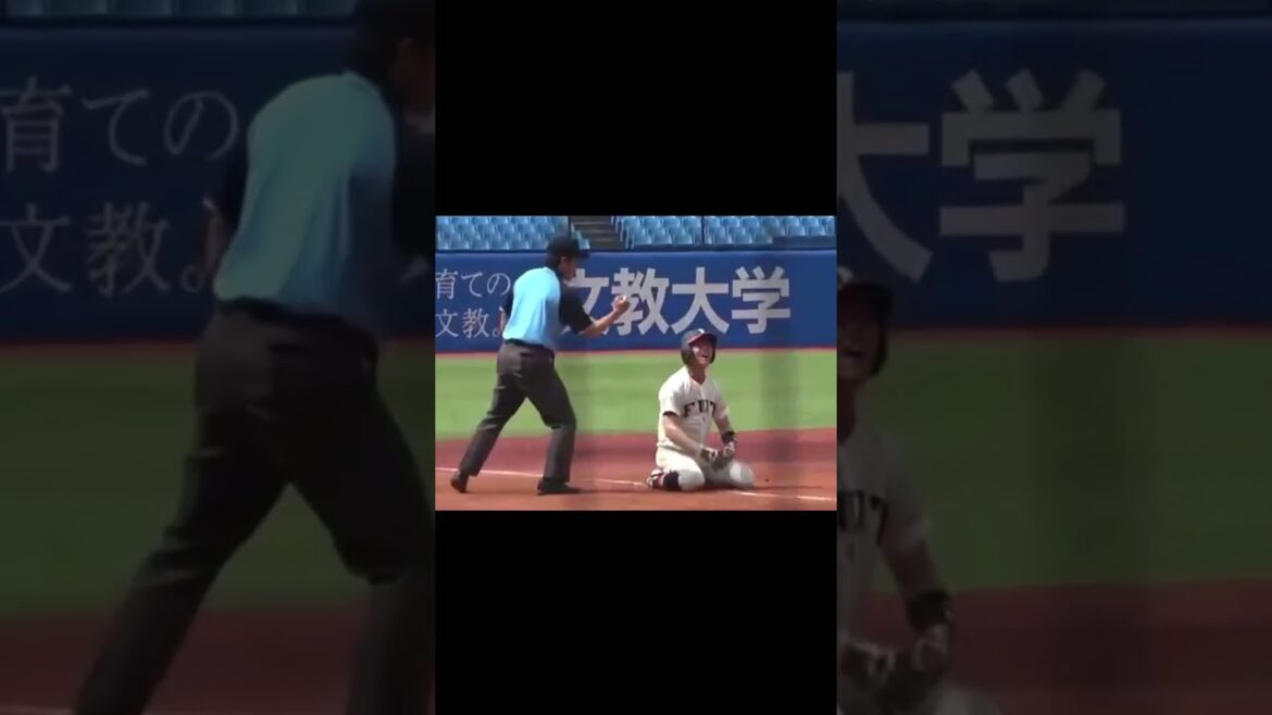 走者がっかり…微妙なタッチ判定　#東北福祉大学 #福井工業大学 #大学野球 #審判   #野球 #高校野球