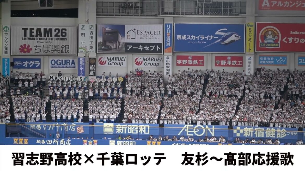 【習志野高校 × 千葉ロッテ】友杉篤輝～髙部瑛斗応援歌　2025交流戦