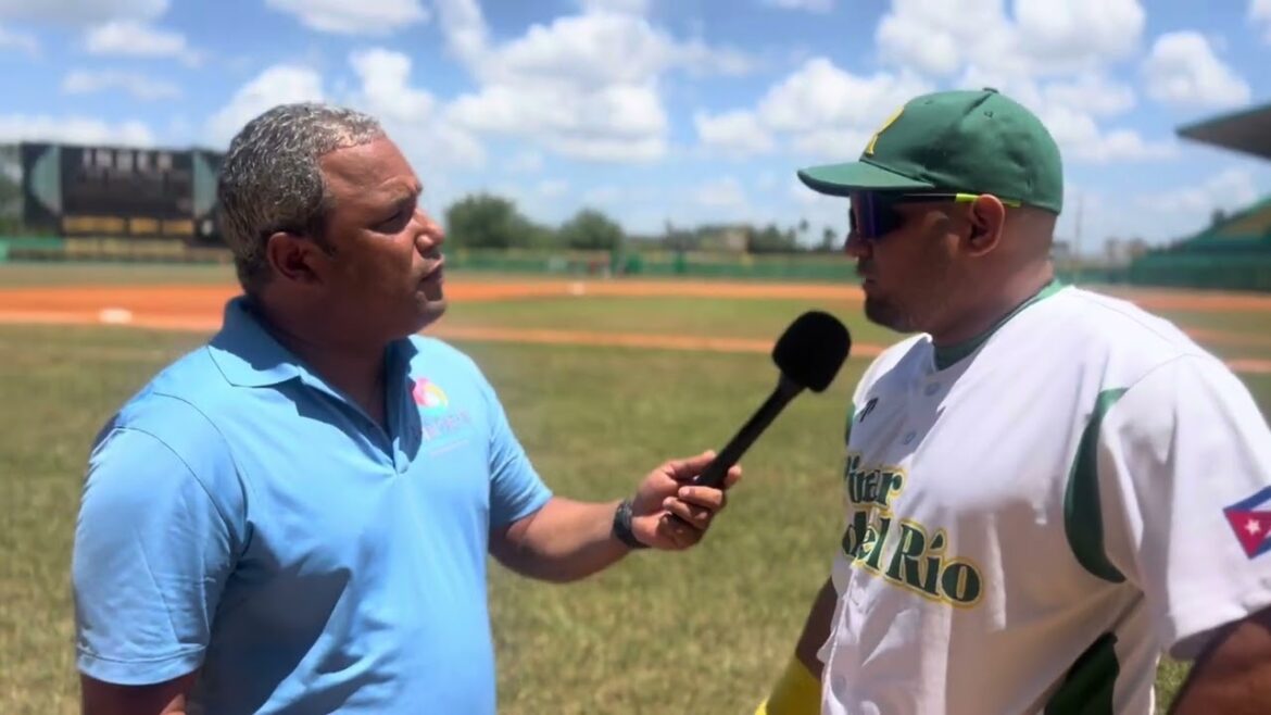 Luis P. Acosta es el líder de la ofensiva en Pinar del Río 🇨🇺⚾️🎤Liga Elite