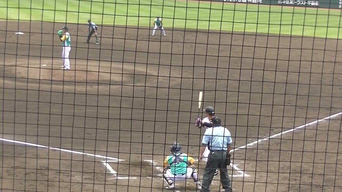 元カープ 明治安田生命の岡田 明丈がピンチで大城元を内野ゴロに（読売ジャイアンツ3軍　対 明治安田生命野球部 2025年6月2日）