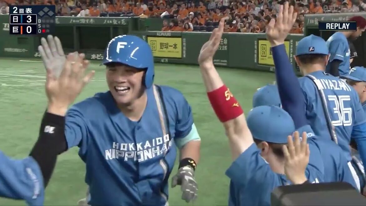 【1イニング3発!!!】日本ハム 本塁打攻勢！ 万波 ・伏見 ・水谷【巨人×日本ハム】