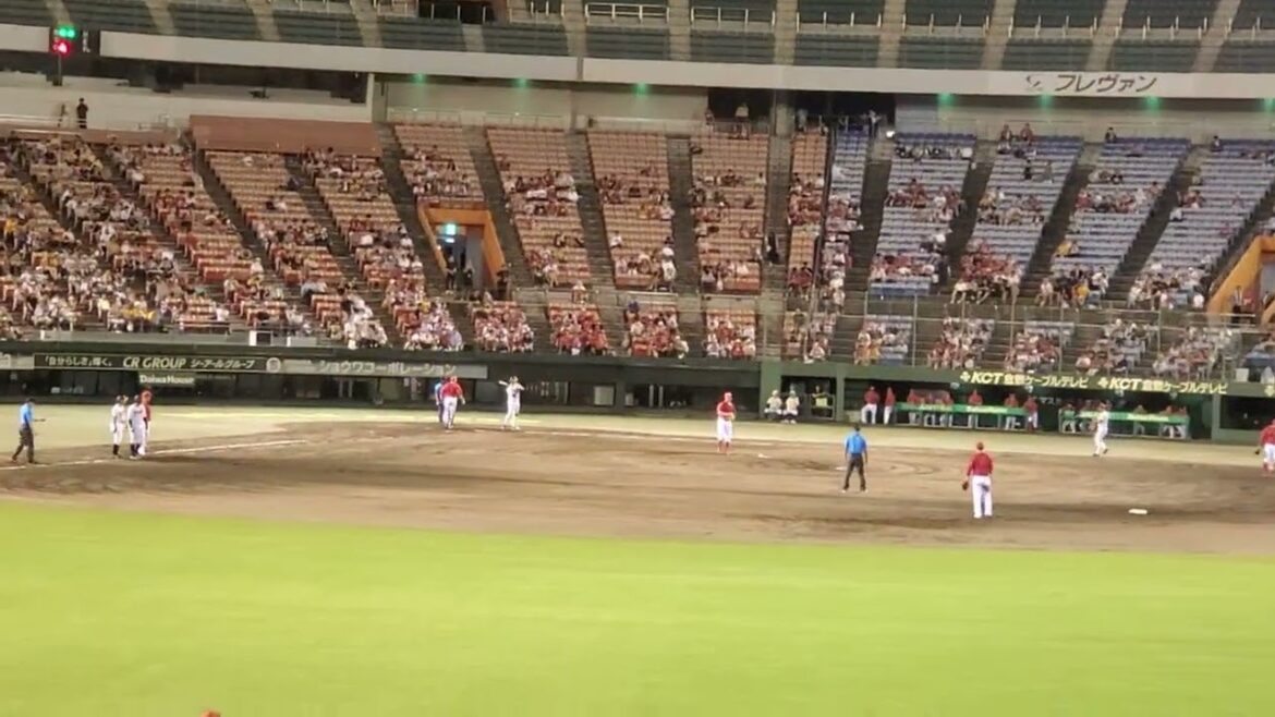 20240726　打者は井上広大！ﾌｧｰﾑ公式戦で流れる【ヒッティングマーチ2番(野手汎用応援歌)】7回ｳﾗ　阪神ﾀｲｶﾞｰｽ2軍@岡山･倉敷ﾏｽｶｯﾄｽﾀｼﾞｱﾑ［ｳｴｽﾀﾝ･ﾘｰｸﾞ 2軍戦］