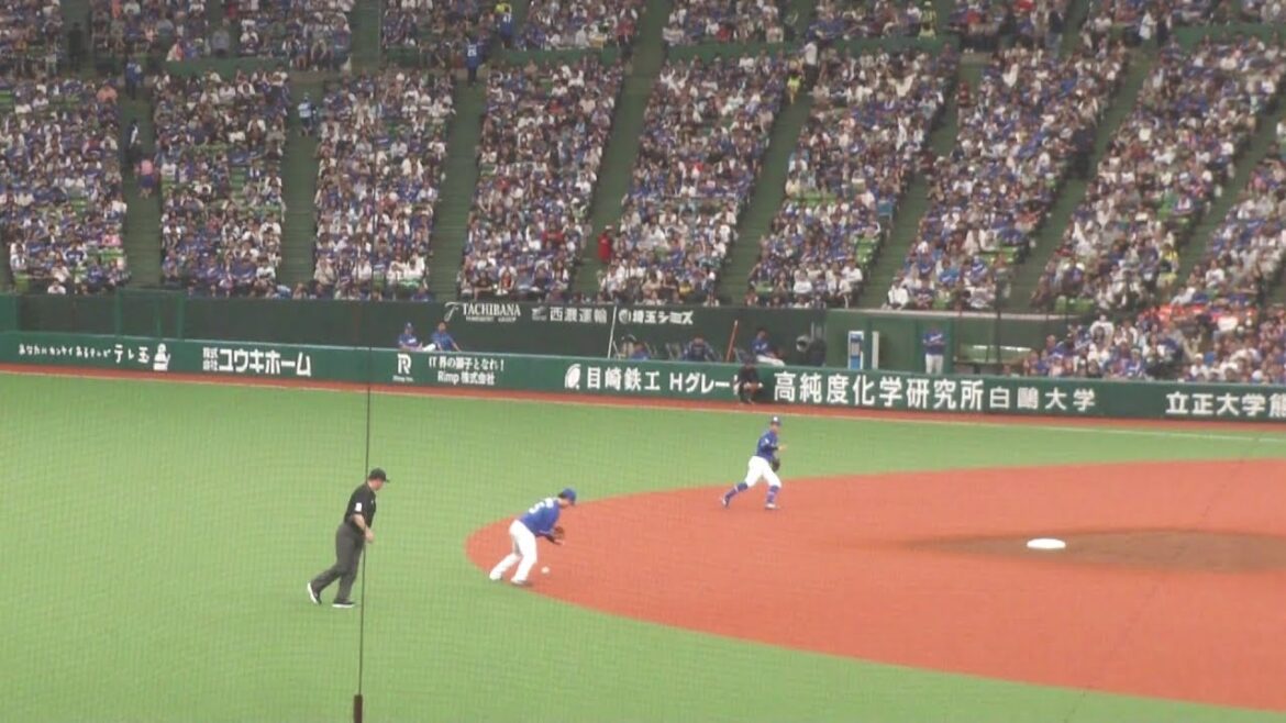 中日 村松開人 エラー　西武 vs 中日　2025年6月15日(日)　ベルーナドーム交流戦