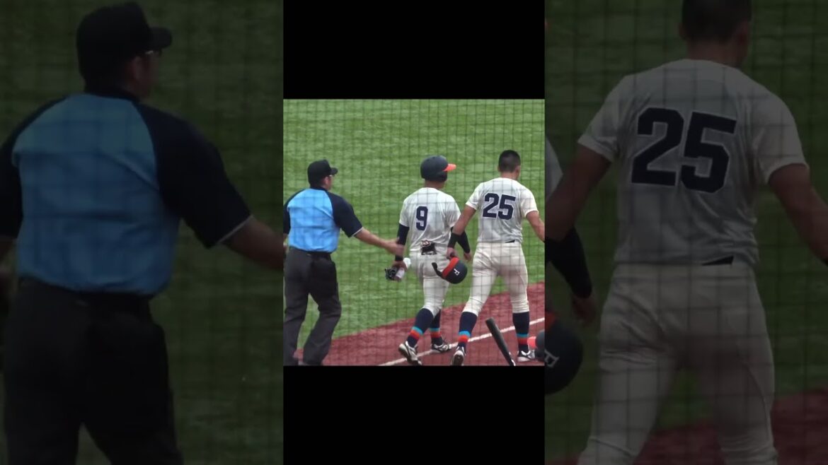 早よいけ！声援に応えてたら…球審に怒られる　#大学野球 #大学野球選手権 #死球 #福井工業大学 #野球 #敦賀気比