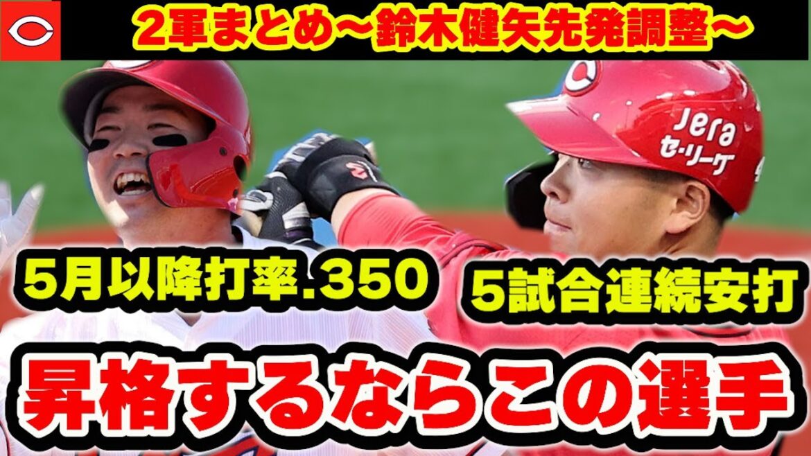 【カープ2軍】中村健人と林の状態が安定!次の昇格はこの2選手?滝田・鈴木健矢は無四球の好投!【広島東洋カープ】 【カープ2軍】中村健人と林の状態が安定!次の昇格はこの2選手?滝田・鈴木健矢は無四球の好投!【広島東洋カープ】