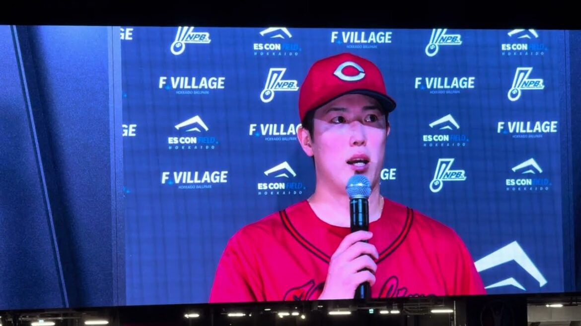 広島カープ森下暢仁ヒーローインタビュー！日ハム戦で9回133球2失点完投勝利！【エスコンフィールド】