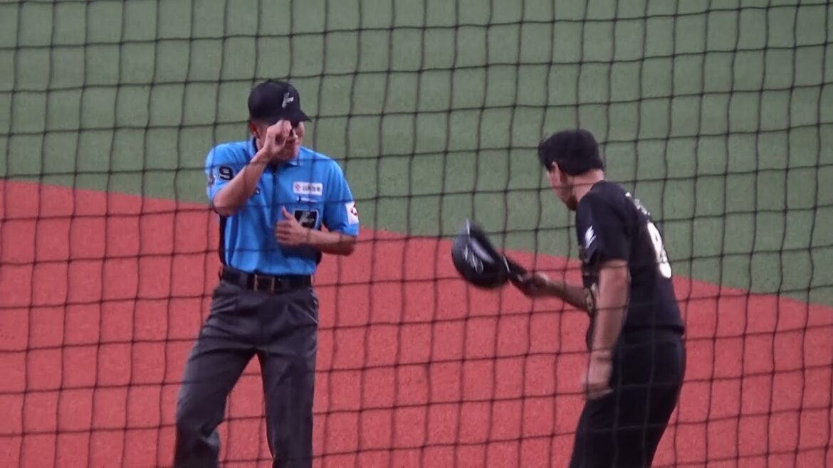 【審判ウォッチ(挨拶編)】日本ハムの選手やオリックス田口コーチに挨拶する一塁塁審の松本大輝審判員【2024.8.17 オリックス vs 北海道日本ハム19回戦 @京セラD大阪】 【審判ウォッチ(挨拶編)】日本ハムの選手やオリックス田口コーチに挨拶する一塁塁審の松本大輝審判員【2024.8.17 オリックス vs 北海道日本ハム19回戦 @京セラD大阪】