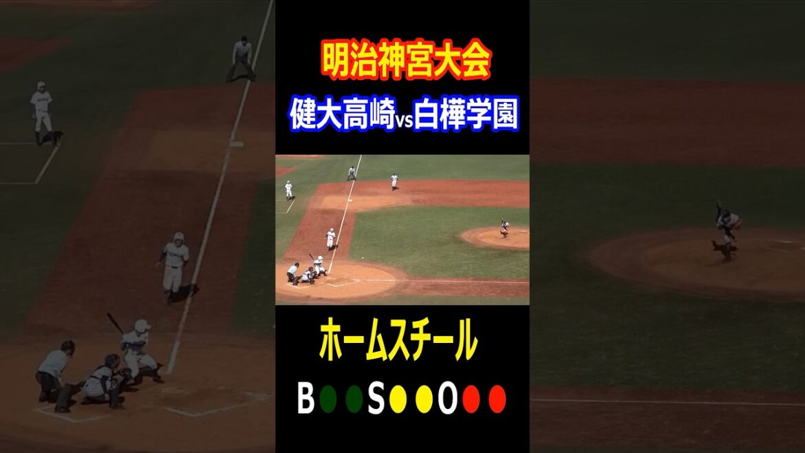 健大高崎　ホームスチール