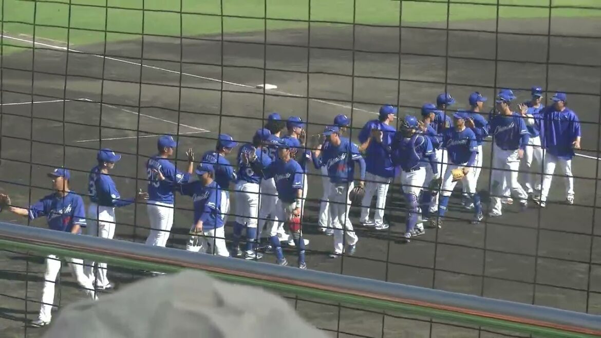 【ファーム どらほー】中日ドラゴンズ 根尾昂投手が くふうハヤテベンチャーズ 打線を抑えゲームセット後の様子 2025/6/17 ちゅ～るスタジアム