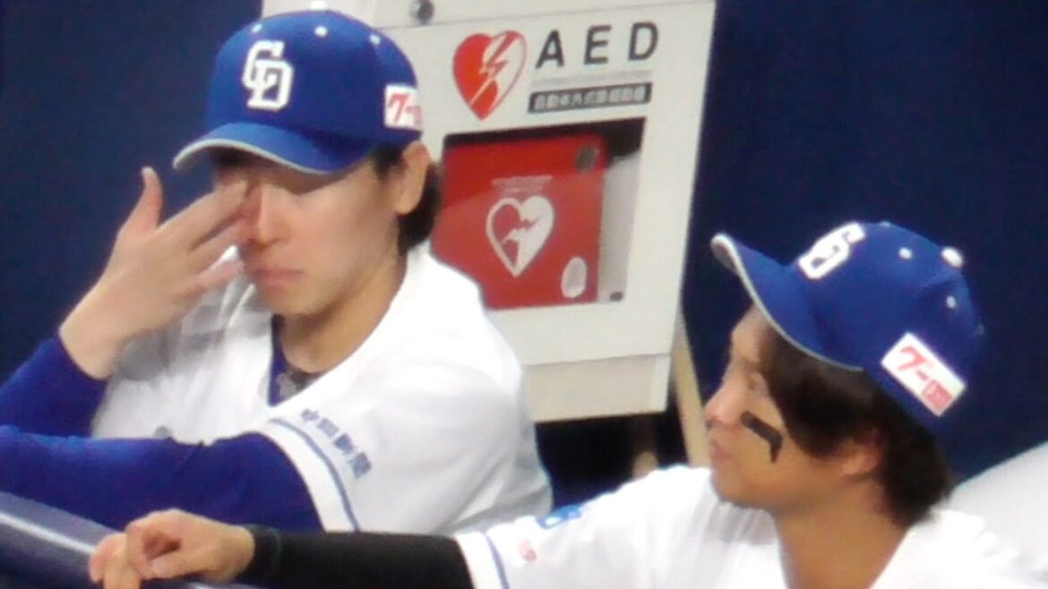 佐藤龍世 いいヤツ！序盤に試合を壊してしまった三浦瑞樹に声をかける  三浦の目には涙　中日ドラゴンズVSオリックス・バファローズ　2025/06/19