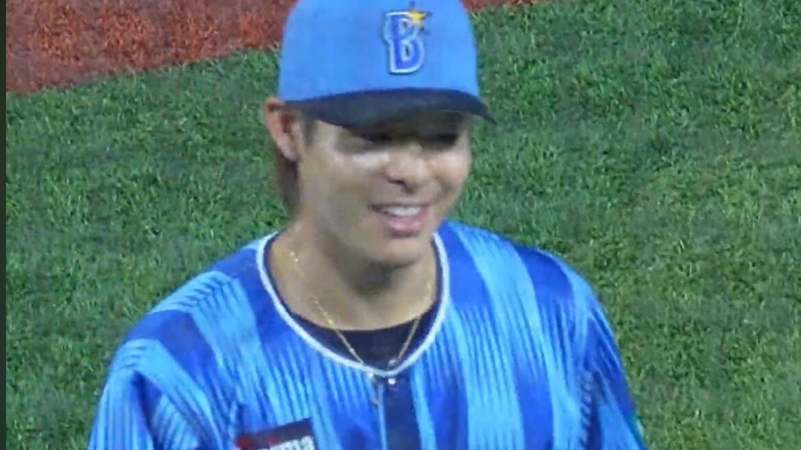 【敗北の中での光】穏やかな表情で中川颯がマウンドに。見事三者凡退に抑え笑顔でベンチに戻る(2025.6.19/横浜スタジアム）