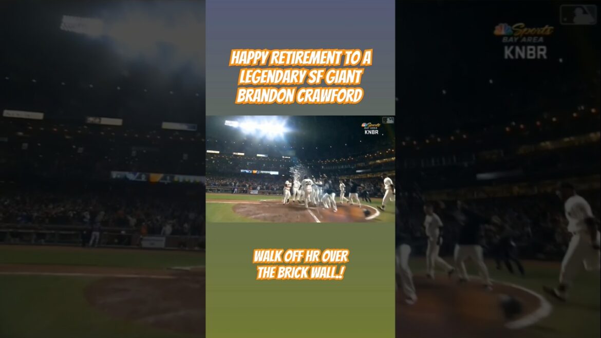 Already Miss Those Brandon Crawford Walk Off HR's.!!