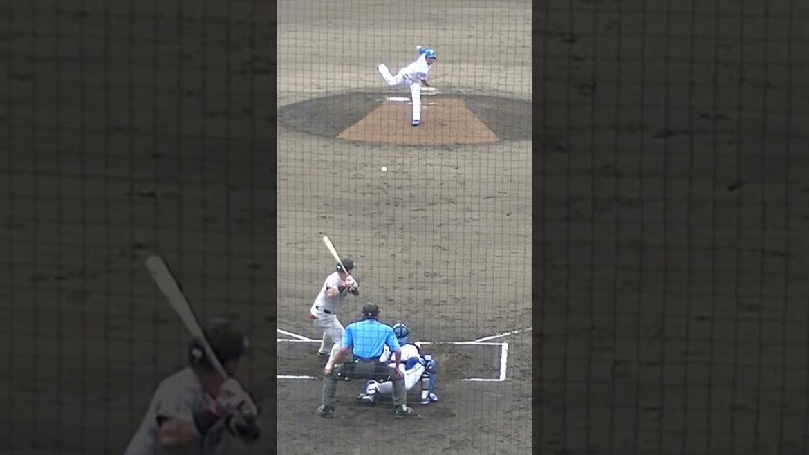 巨人 浅野翔吾を空振り三振にとる黒木優太（2024年6月25日 北海道日本ハムファイターズ対 読売ジャイアンツ）