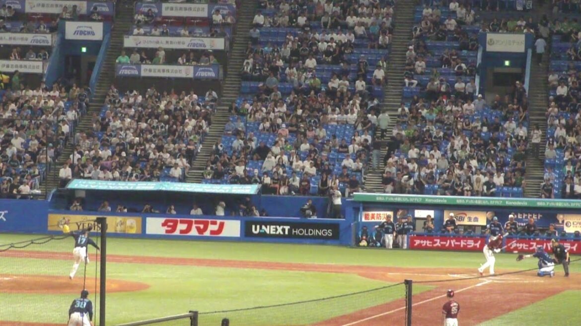 楽天 黒川史陽 デッドボール　ヤクルト vs 楽天　2025年6月18日(水)　神宮球場交流戦