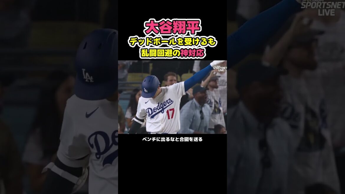 大谷翔平が神対応で乱闘回避! #野球 大谷翔平が神対応で乱闘回避! #野球