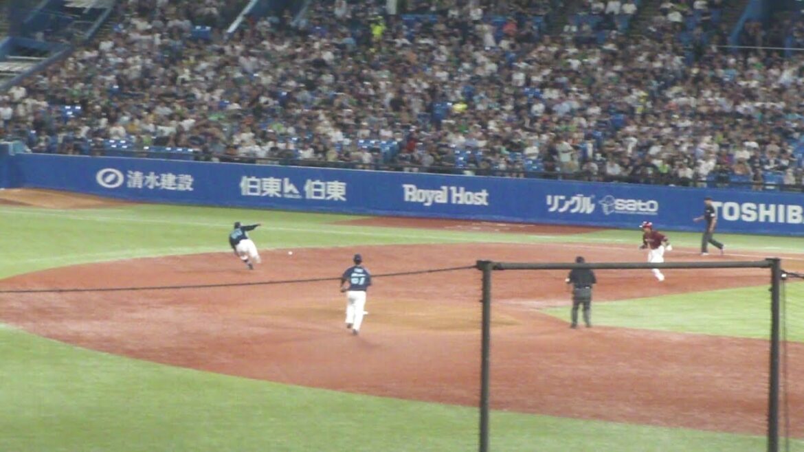 ヤクルト 武岡龍世 ナイスプレー　ヤクルト vs 楽天　2025年6月18日(水)　神宮球場交流戦