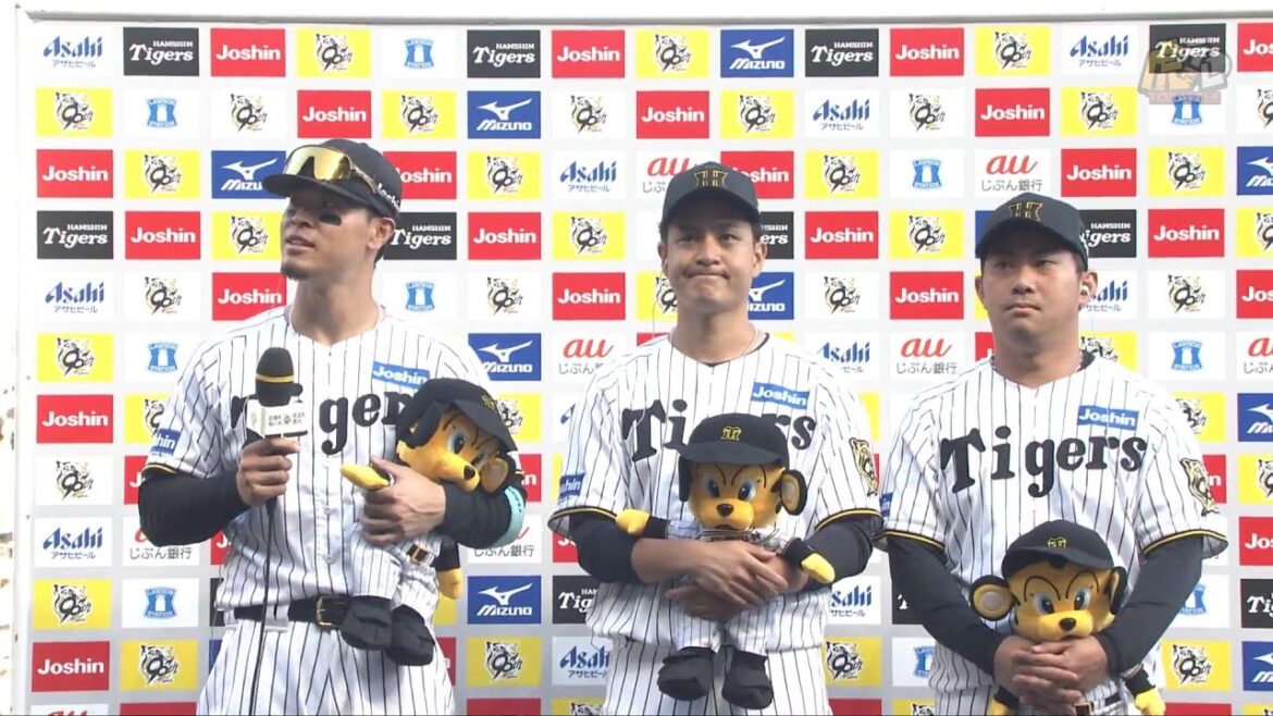 【#佐藤輝明 選手、#大竹耕太郎 選手、#桐敷拓馬 選手のヒーローインタビュー、#藤川球児 監督インタビュー】 6月21日(土) 阪神vsソフトバンク（甲子園）