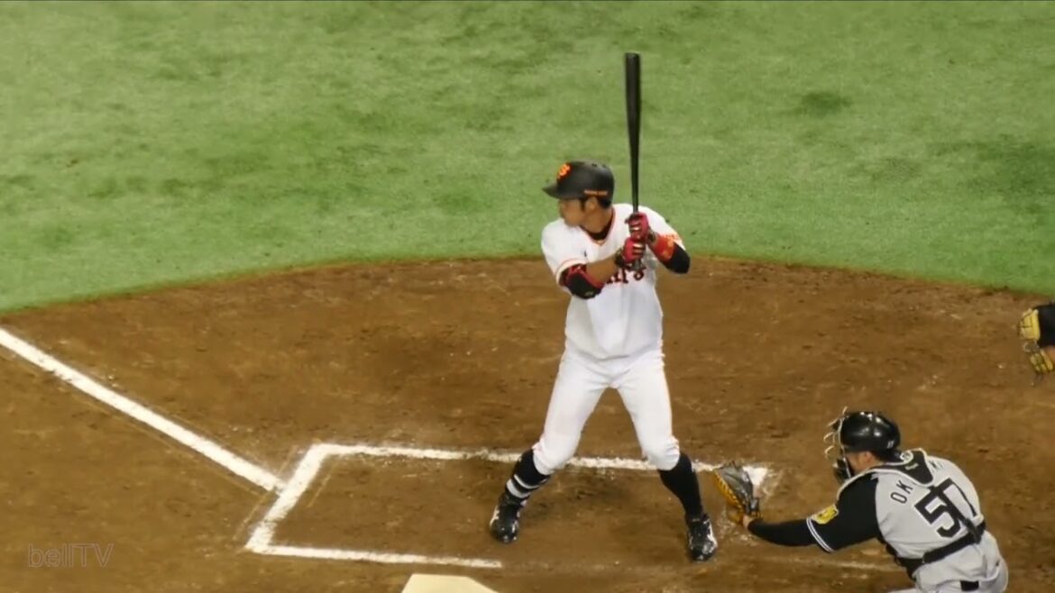 読売ジャイアンツ 堂上剛裕 バッティングフォーム&バッティング(2016.4.7)