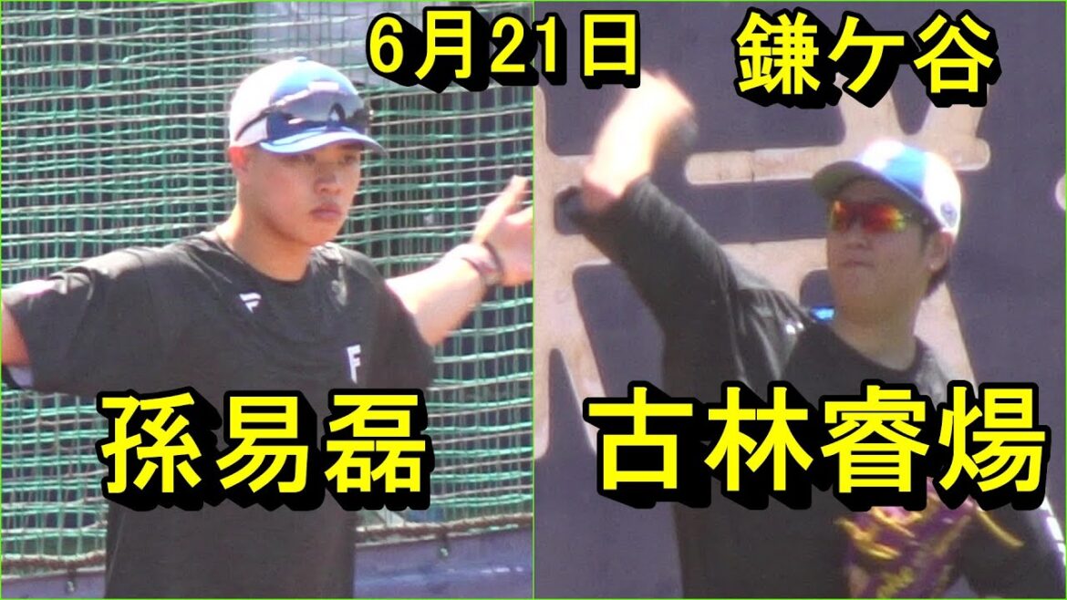 日本ハム、古林睿煬投げる　孫易磊は好調、鎌ケ谷残留組練習2025.6.21
