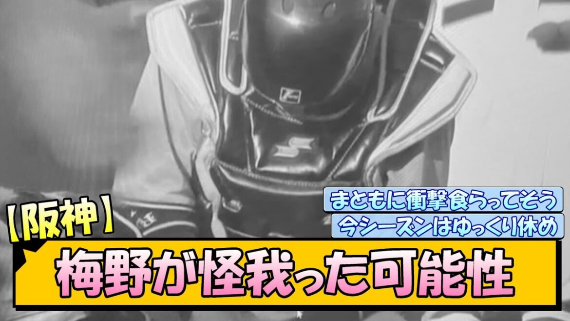 【阪神】梅野が怪我った可能性