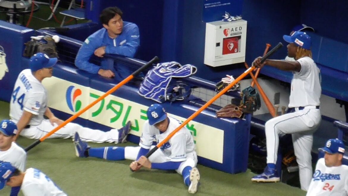 岡林勇希とゆかいな仲間たち　棒でやりたい放題　最後はカリステに怒られる　中日ドラゴンズVSオリックス・バファローズ　2025/06/18