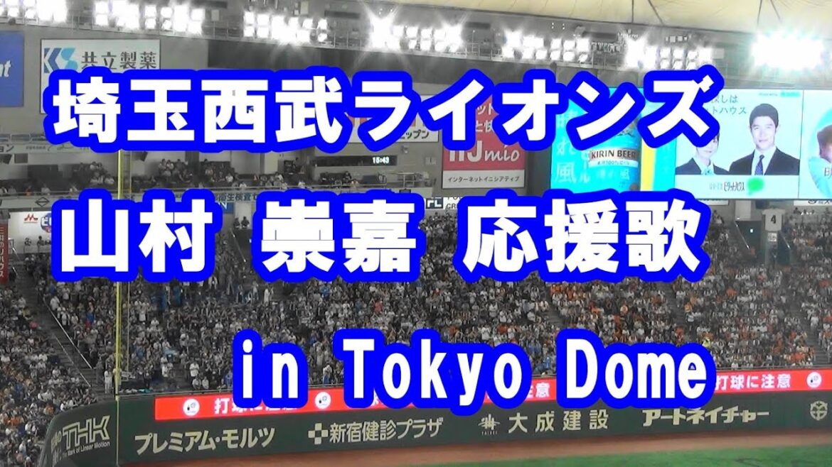 埼玉西武ライオンズ 山村  応援歌 in TOKYO DOME