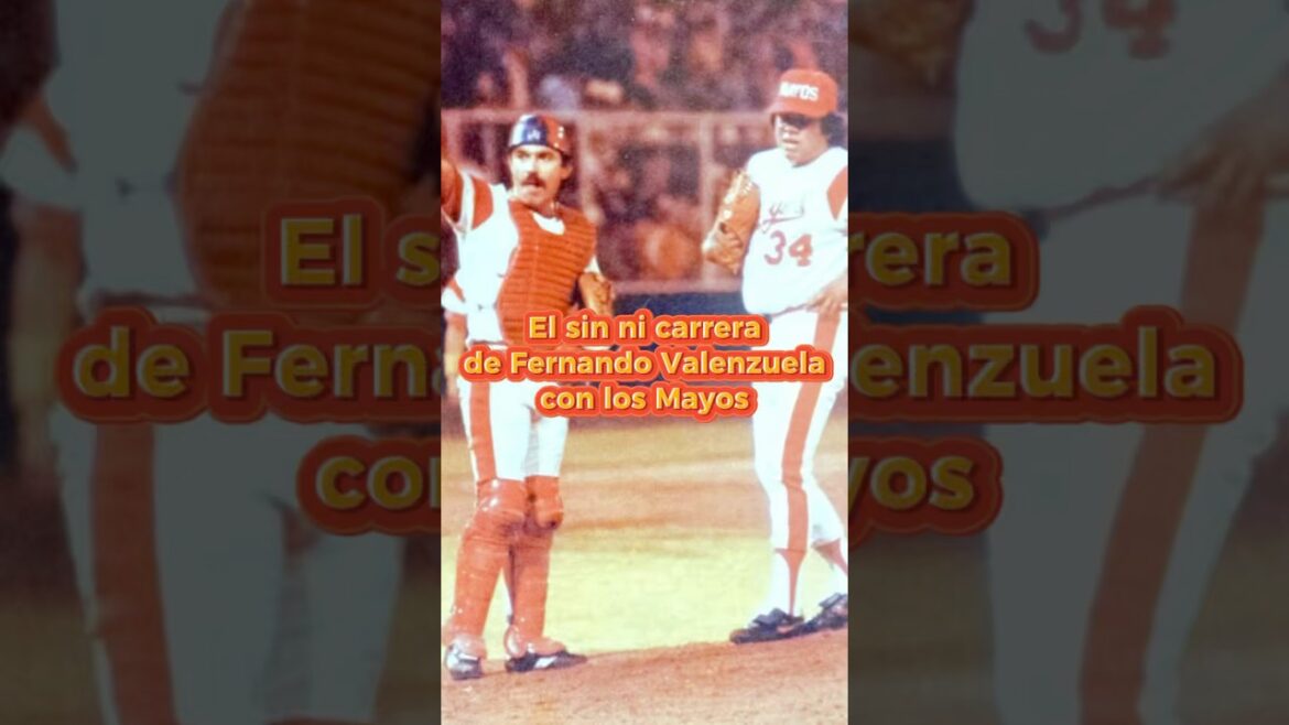 El sin hit ni carrera de Fernando Valenzuela con los Mayos en 1982 con los Mayos #beisbolmexicano