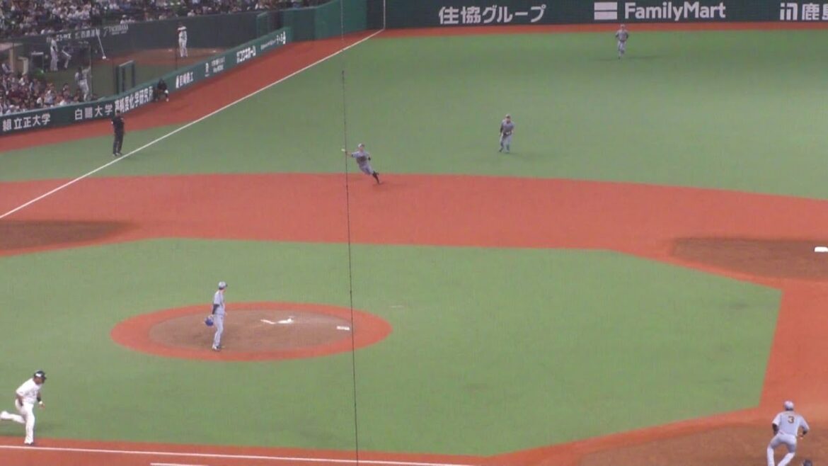 阪神 熊谷敬宥 ファインプレー　西武 vs 阪神　2025年6月12日(木)　ベルーナドーム交流戦