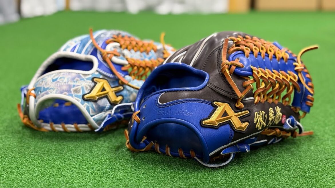 牧選手が使用した支給品グラブと2024ALS-066