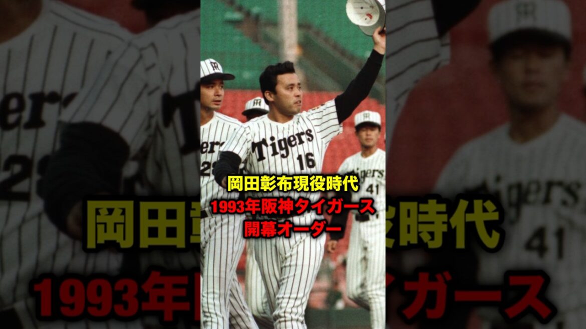 岡田彰布現役時代、1993年阪神タイガース開幕オーダー #プロ野球 #岡田彰布 #どんでん 岡田彰布現役時代、1993年阪神タイガース開幕オーダー #プロ野球 #岡田彰布 #どんでん