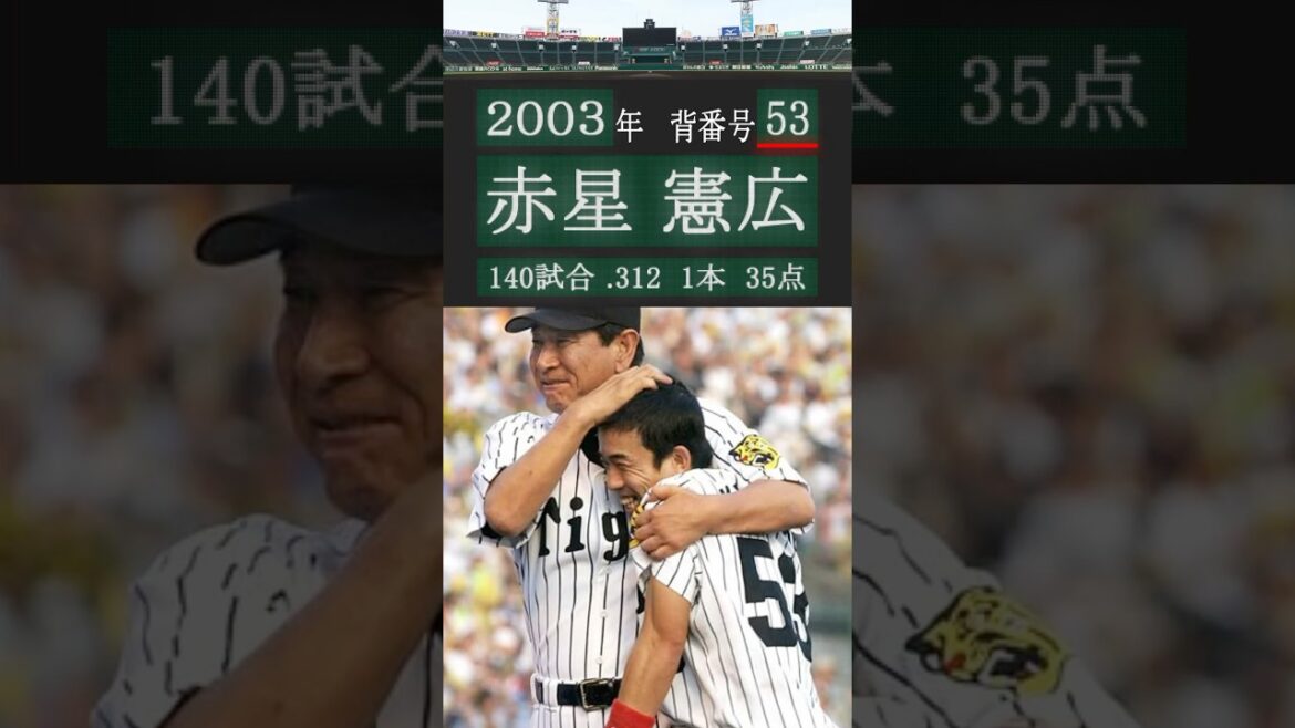 阪神タイガース歴代背番号#53 2000-2025 #阪神タイガース #背番号 #赤星憲広 #島田海吏 #登場曲