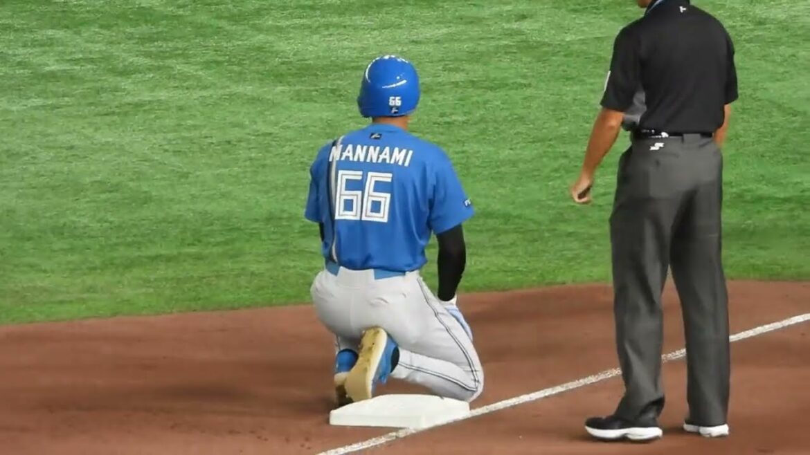 チャンスで爆盛り上がりする日ハム応援団‼︎万波中正の全力ダッシュでボルテージMAXになる瞬間　交流戦東京ドーム　北海道日本ハムファイターズ