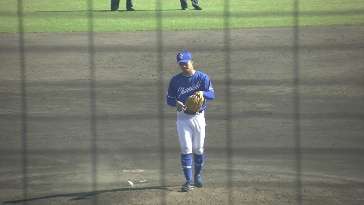 中日ドラゴンズ 根尾昂投手 投球練習 2025/6/17 ちゅ～るスタジアム