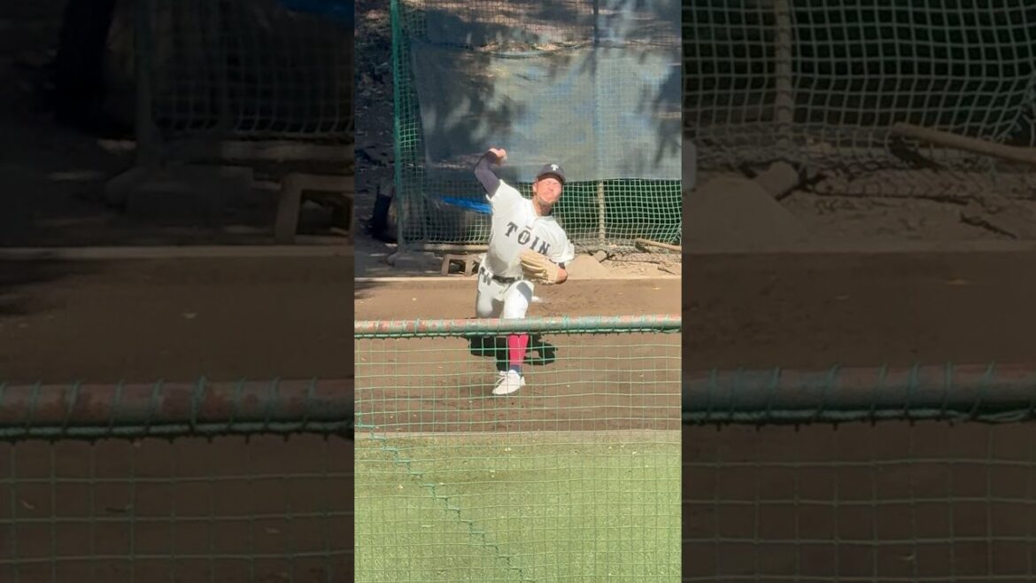 大阪桐蔭・中野大虎　ブルペン　#高校野球 #大阪桐蔭 #野球 #投手 #甲子園