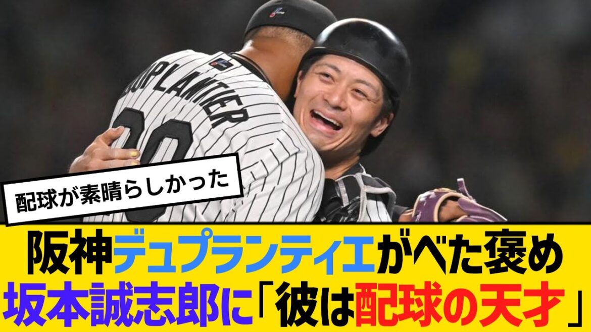 阪神デュプランティエがべた褒め、坂本誠志郎に「彼は配球の天才」　【ネットの反応】【反応集】
