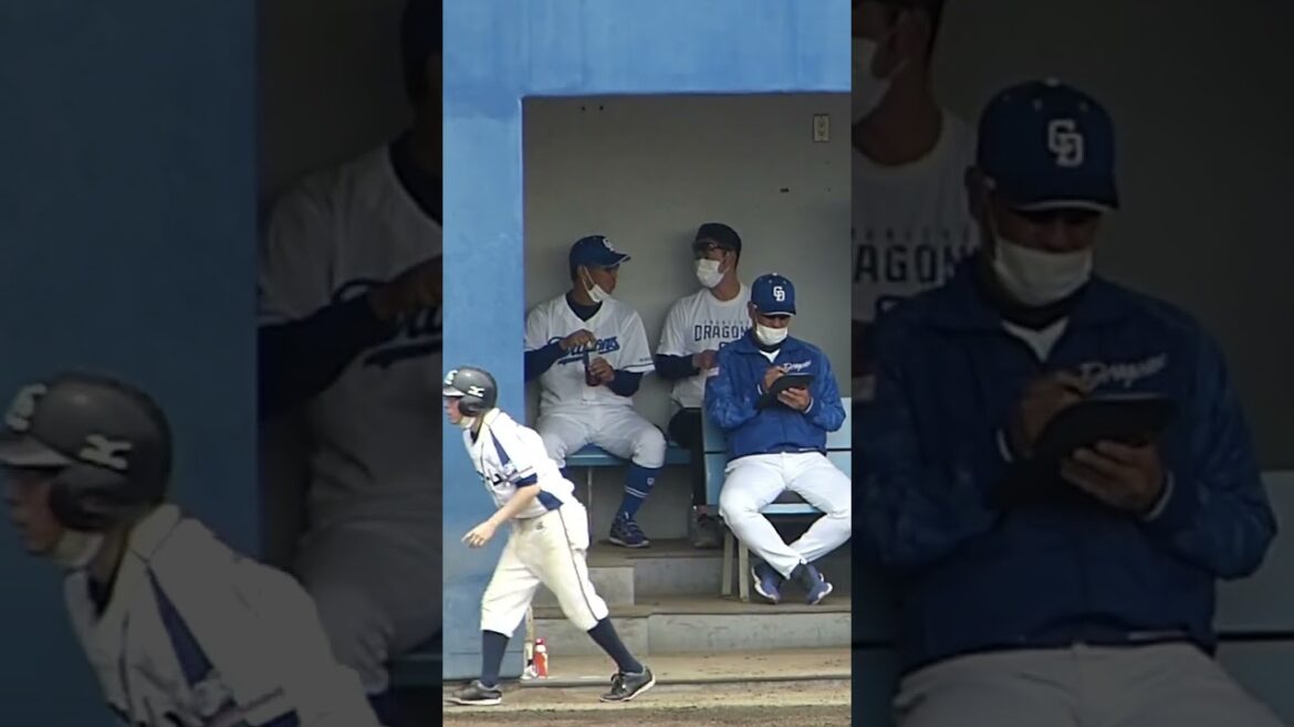 山井コーチと片岡2軍監督