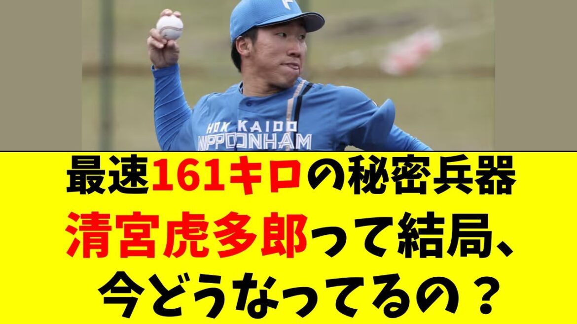【日ハム】最速161キロ・清宮虎多朗の最新の状況がこちら