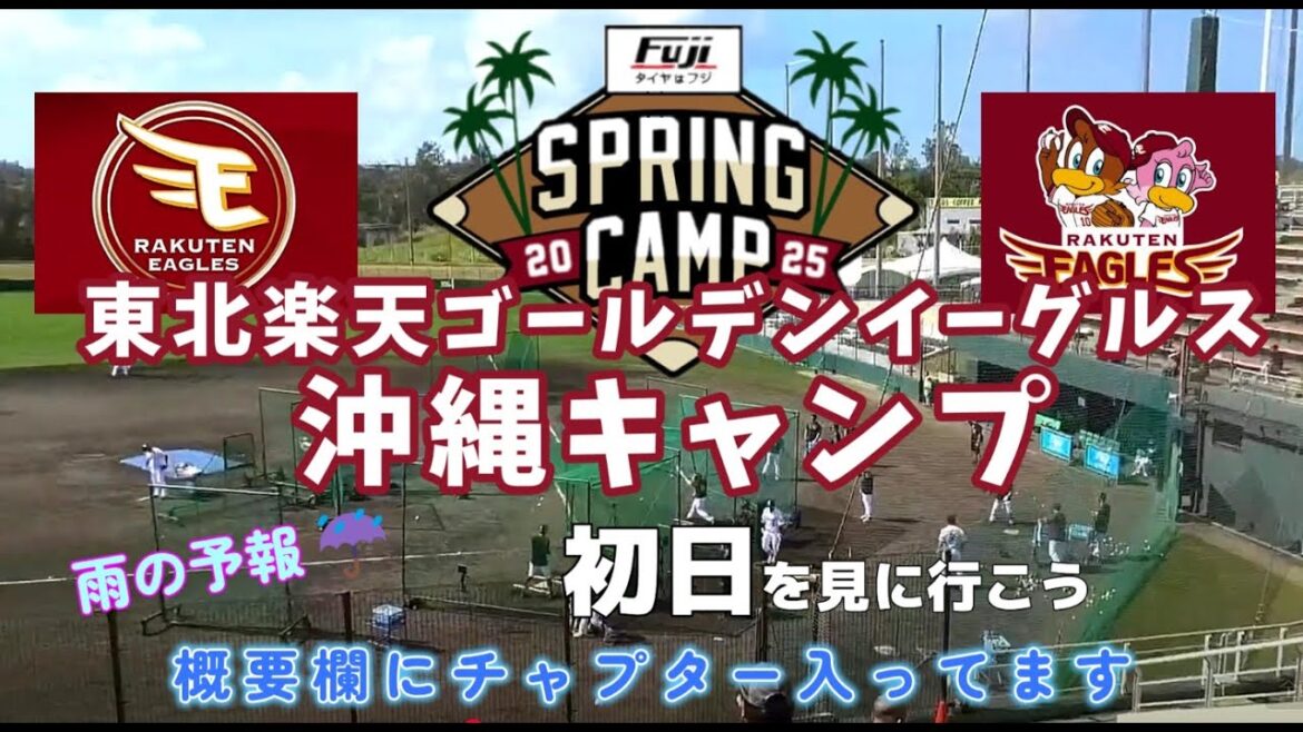 初日【 2025年 東北楽天 ゴールデンイーグルス 春季キャンプ・宗山塁効果すげえ！ 】→【 阪神タイガース 春季キャンプ 】※ 概要欄にチャプター入ってます。┃ プロ野球キャンプ 2025