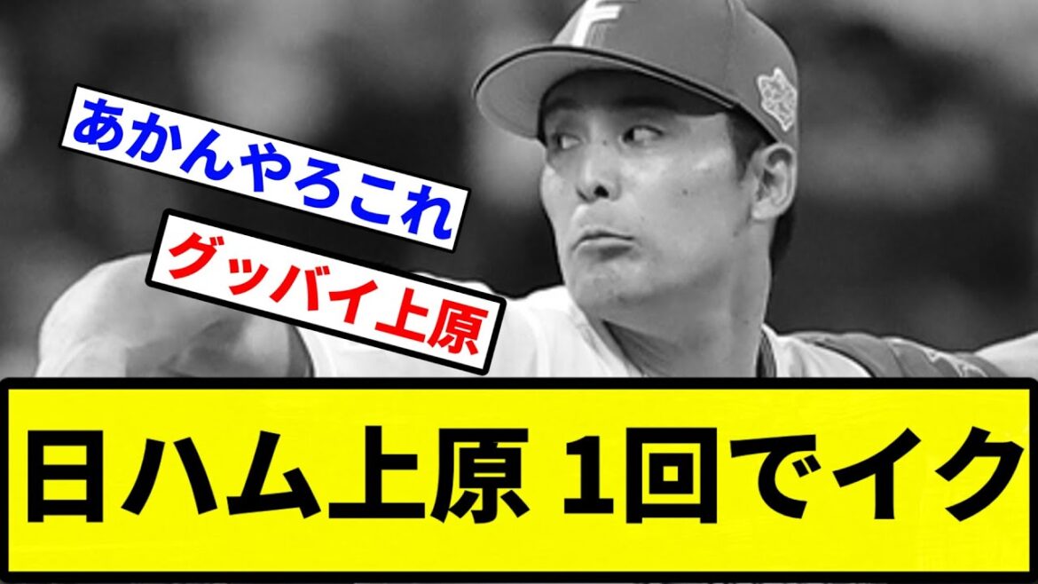 【速攻だったな】日ハム上原 1回でイク【プロ野球反応集】【1分動画】