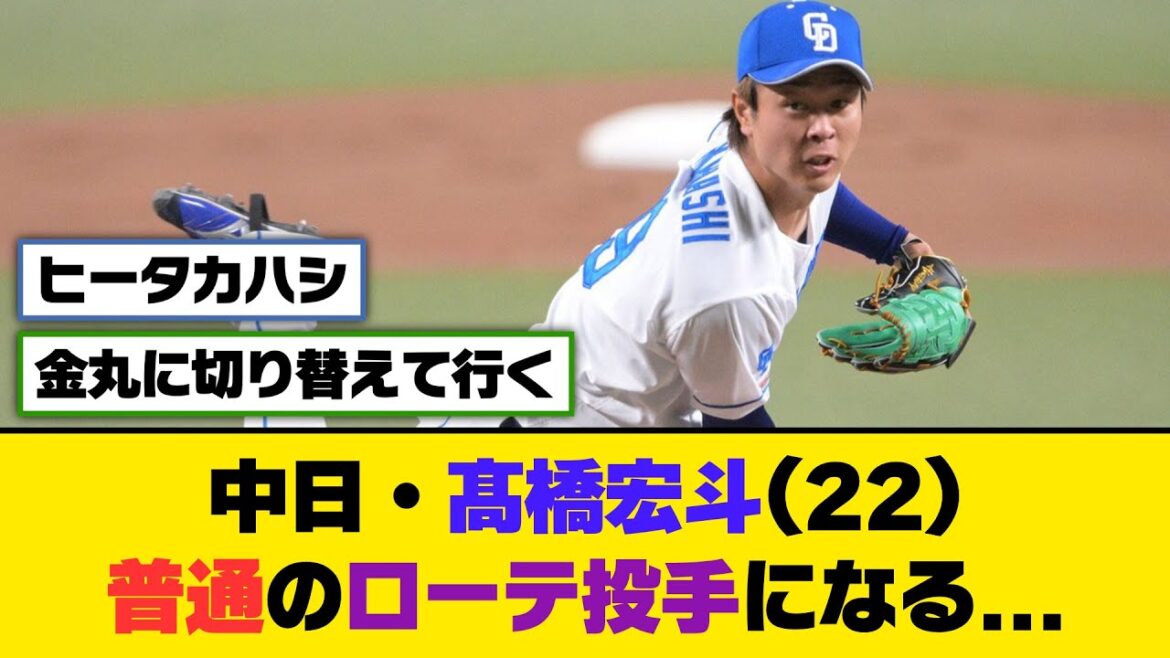 中日・髙橋宏斗(22)、普通のローテ投手になる…【5ch/2ch】【なんj/なんg】【反応集】 中日・髙橋宏斗(22)、普通のローテ投手になる...【5ch/2ch】【なんj/なんg】【反応集】