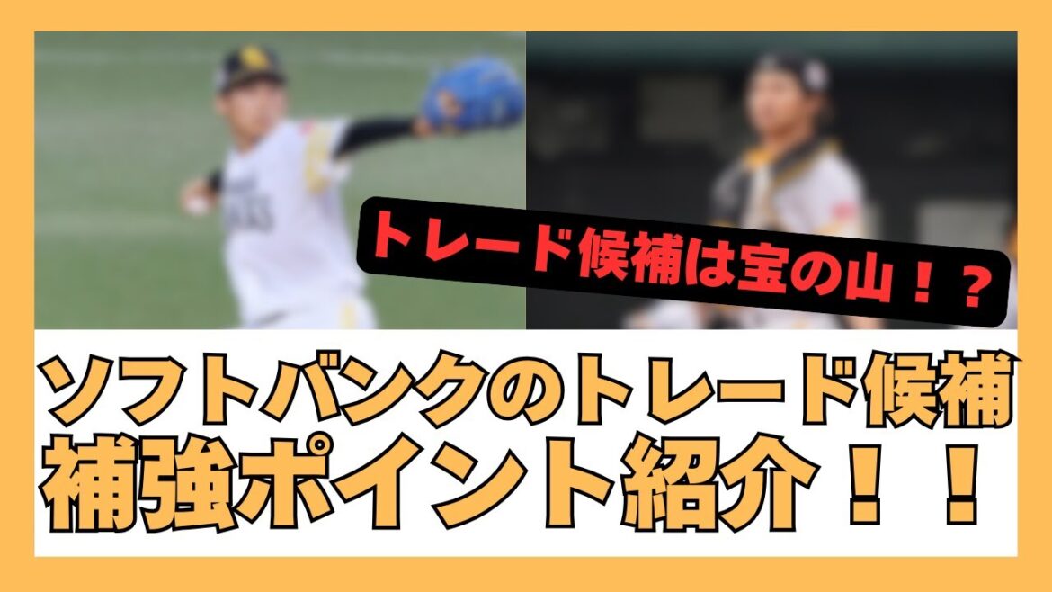 2025 ソフトバンクホークスのトレード候補 補強ポイント紹介！