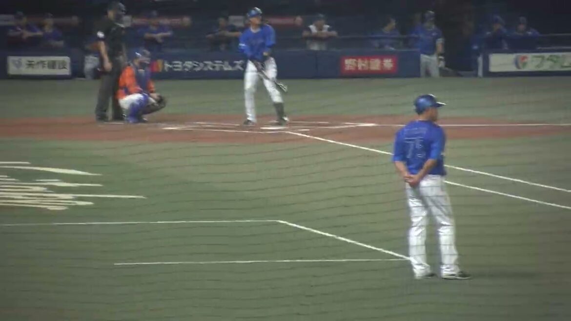 横浜DeNAベイスターズ 蝦名達夫選手 第2打席 ライトフライ VS 中日ドラゴンズ 2024/10/6 バンテリンドーム