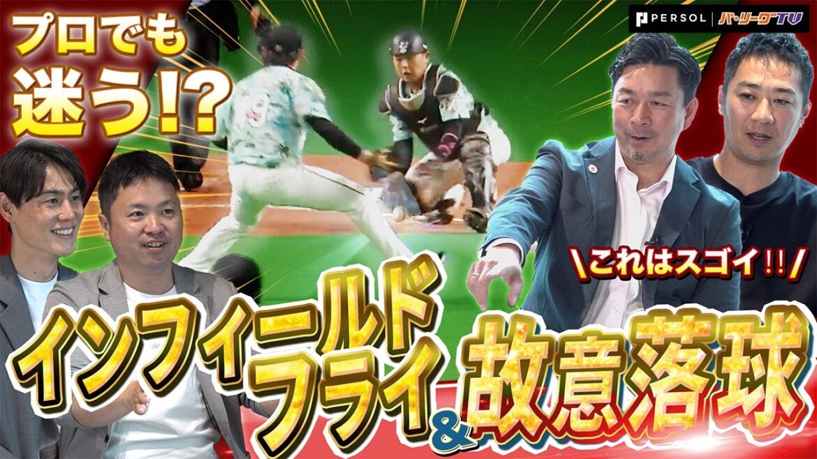 【アウトか神プレーか】インフィールドフライと故意落球！プロでも知らないルールを元審判・坂井遼太郎が解説！ルールへの理解が生んだ頭脳プレー！【P's Update #11】