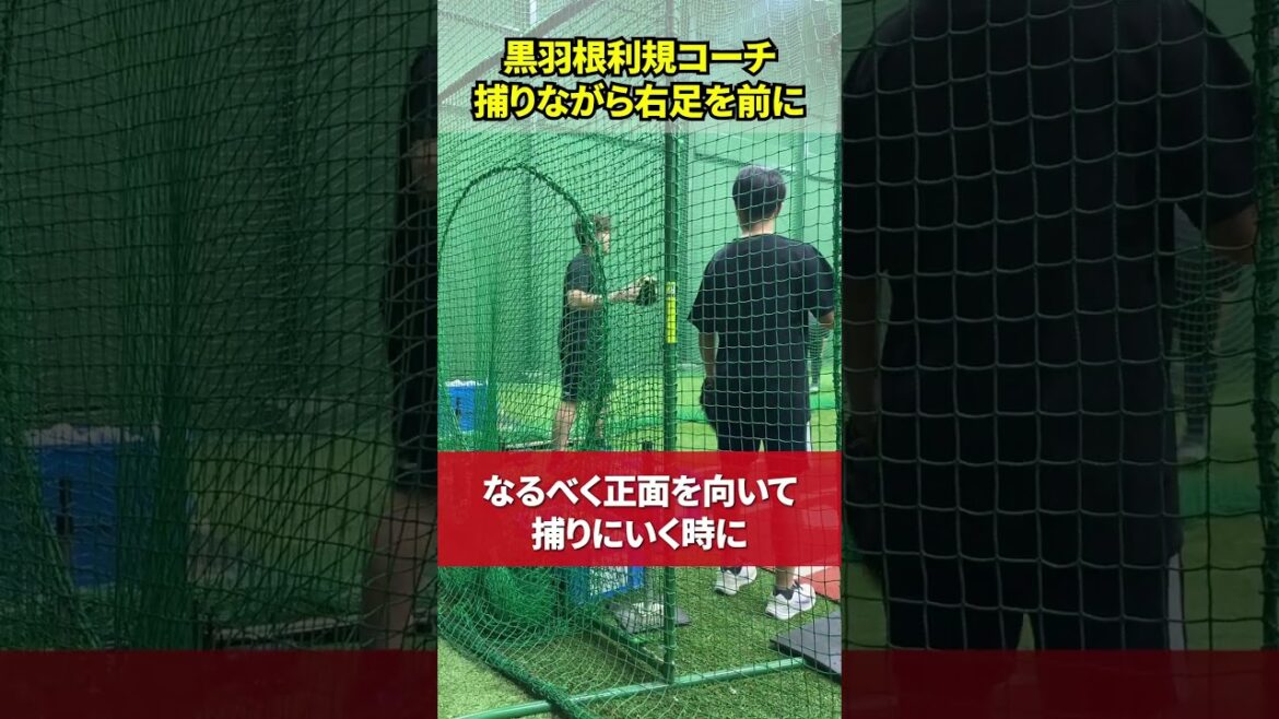 捕りながら右足を前に~キャッチング~ #黒羽根利規 #野球 捕りながら右足を前に~キャッチング~ #黒羽根利規 #野球